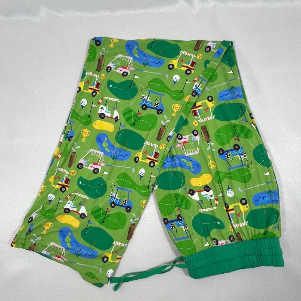 Little Sleepies Fairway Fun Golf Bamboo Pajama Bottoms Adult Large Lunaluxe